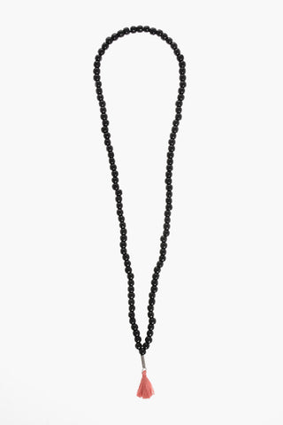 Collana Tassel in Tinta Unita con Perline