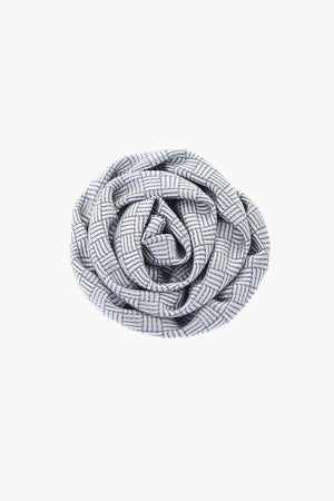 Embroidered Silk Lapel Pin