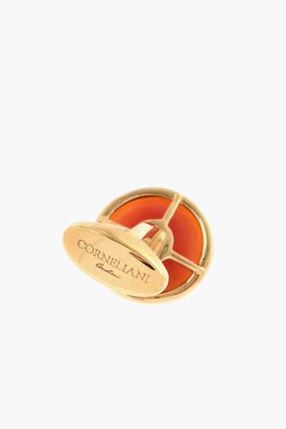 Brass Cufflinks With Crystals