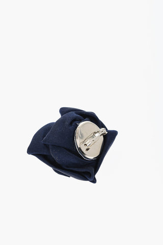 장미 디자인 실크 라펠핀