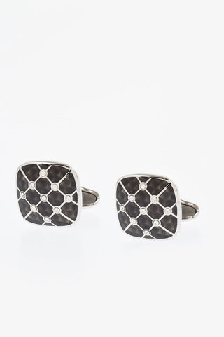Gemelli In Ottone Smaltati Con Swaroski