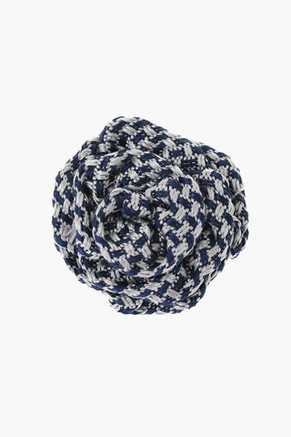 Embroidered Silk Lapel Brooch