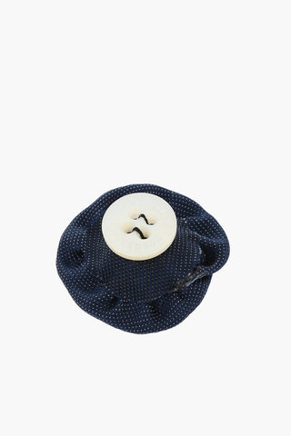 Dotted Silk Lapel Brooch