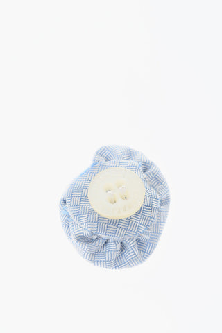 Embroidered Silk Lapel Brooch