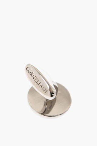 Brass Cufflinks With Lapislazuli Details