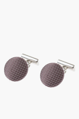Gemelli In Metallo Rivestiti In Seta