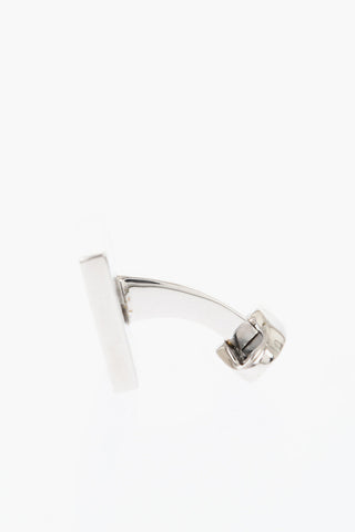 Brass Cufflinks With Leather Details