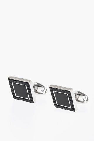 Gemelli In Ottone Con Dettagli In Ematite