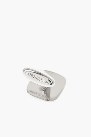 브라스 에나멜 커프스링크 스와로브스키