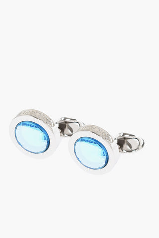 Brass Cufflinks With Crystals