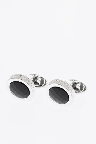 Brass Cufflinks With Crystals