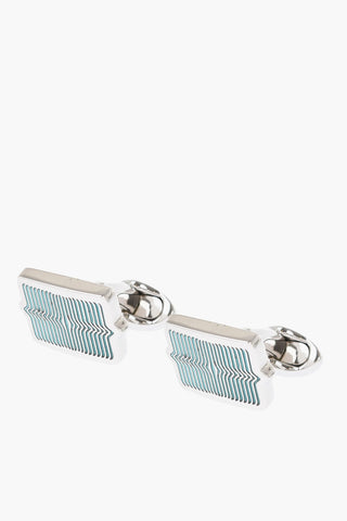 Enameled Brass Cufflinks