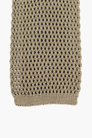 Cravatta in Seta Crochet con Design Reversibile