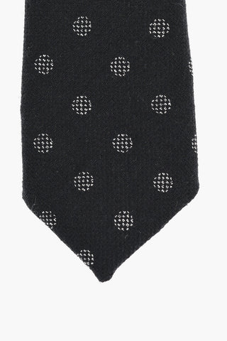 Cravatta Slim in Seta a Pois