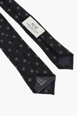 Cravatta Slim in Seta a Pois