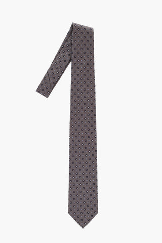 Cravatta in Seta Jacquard Motivo Floreale