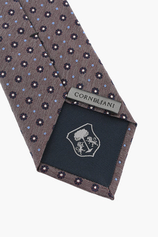 Cravatta in Seta Jacquard Motivo Floreale