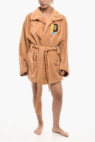 Cotton Terry Beach Bathrobe with Belt