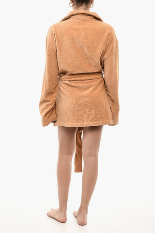 Cotton Terry Beach Bathrobe with Belt
