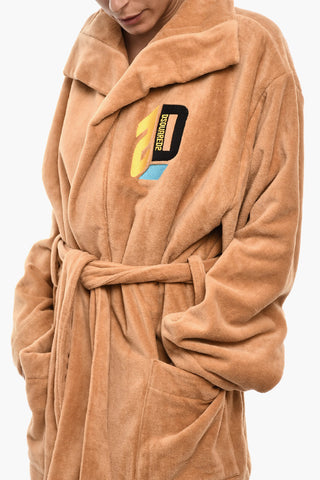 Cotton Terry Beach Bathrobe with Belt