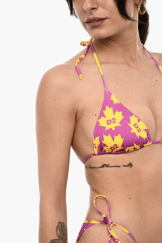 Two-Tone Triangle Bikini Top