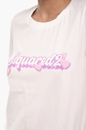 Baumwoll-T-Shirt Mit Rundhalsausschnitt Und Logo