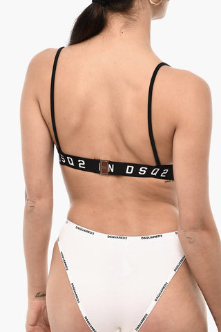 Top Bikini a Triangolo con Banda Logata