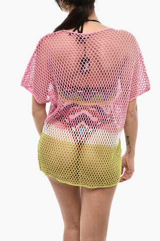 Openwork Cover-Up With Ombre Effect