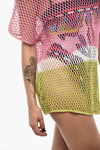 Openwork Cover-Up With Ombre Effect