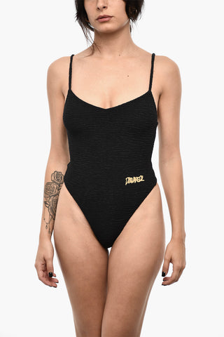 Wave Motif One Piece Swimsuit
