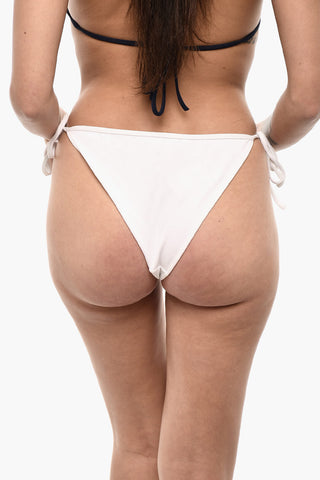 Solid Color Nylon Bikini Bottom