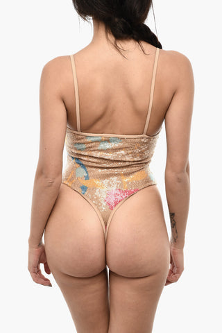 Sequined One Piece Swimsuit