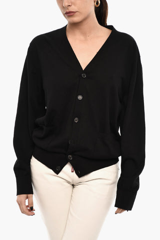V-Neck Lightweight Cardigan with Breast Pocket