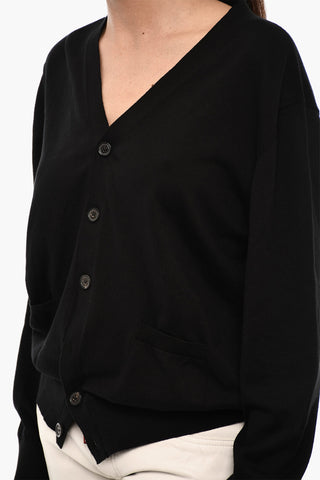 V-Neck Lightweight Cardigan with Breast Pocket
