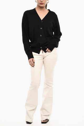 V-Neck Lightweight Cardigan with Breast Pocket