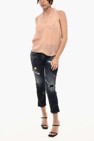 V-Neck Silk Top