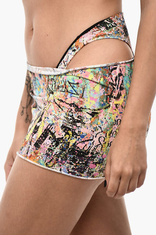 Copricostume Stampato All-Over in Nylon