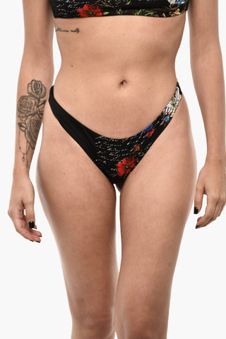 Costume da Bagno Slip a Brasiliana Stampato All-Over