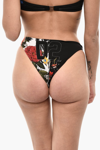Costume da Bagno Slip a Brasiliana Stampato All-Over
