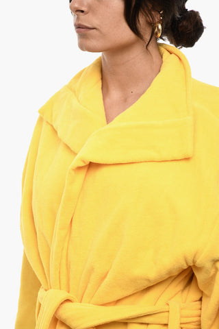Cotton Terry Beach Bathrobe With Embroidery