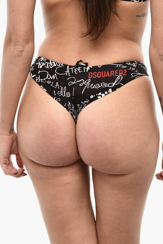 All-Over Printed Brasilian Bikini Bottom
