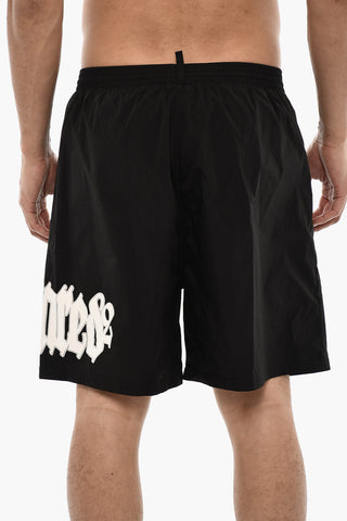 Costume Da Bagno Boxer GOTHIC Con Stampa Logo