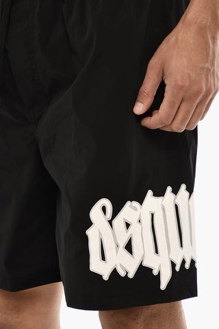 Costume Da Bagno Boxer GOTHIC Con Stampa Logo