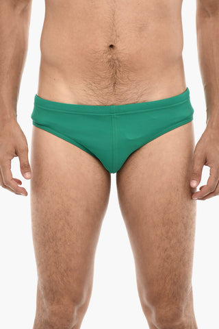 Costume da Bagno Slip con Logo Stampato