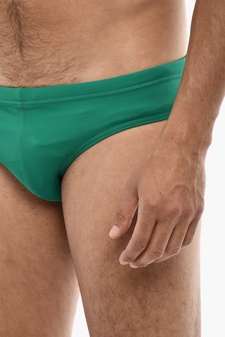 Costume da Bagno Slip con Logo Stampato