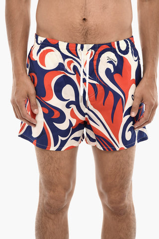 Costume Da Bagno Boxer Con Fantasia
