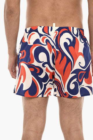 Costume Da Bagno Boxer Con Fantasia