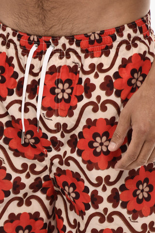 Floral Print Swim Shorts
