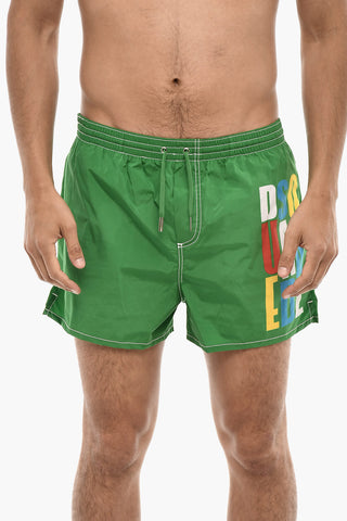 Swim Short with Multicolor Logo