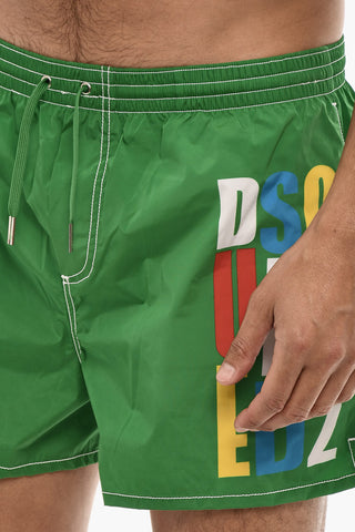 Swim Short with Multicolor Logo